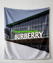 Burberry Winter Store Print Flannel Sofa Throw Blanket B203